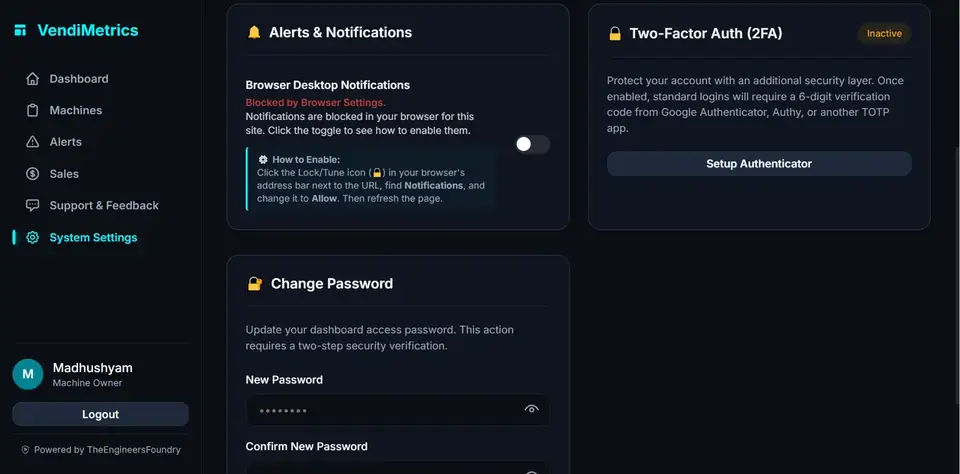 System Settings